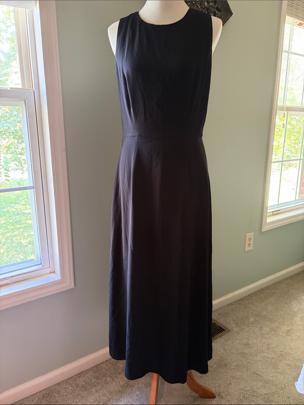 Liz Claiborne Black Sleeveless Maxi Dress